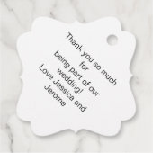 Étiquettes Cadeau Balise cadeau Merci (Dos)