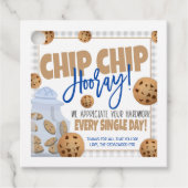 Étiquettes Cadeau Balise cadeau Merci de biscuits (Devant)