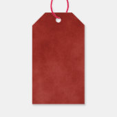 Étiquettes-cadeau Balise cadeau Merci de Noël rouge (Dos)