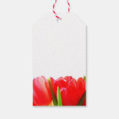 Étiquettes-cadeau Balise Cadeau Merci de Tulipes rouges (Dos)