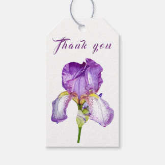 Étiquettes-cadeau Balise cadeau Merci Iris violet brillant