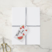 Étiquettes-cadeau Balise-cadeau Merci latéral pour les pièces de pas (Avec de la ficelle)