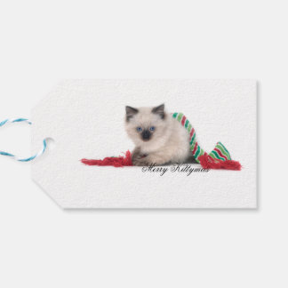 Étiquettes-cadeau Balise cadeau Merry Kittymas