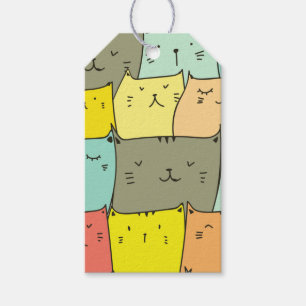 Étiquettes-cadeau Balise cadeau modifiable pour chat