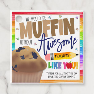 Étiquettes Cadeau Balise cadeau Muffin
