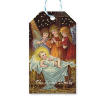 Balise cadeau Noël vintage