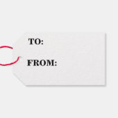 Étiquettes-cadeau Balise cadeau noir Père Noël noir (Dos (Horizontal))