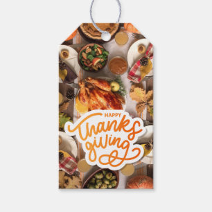 Étiquettes-cadeau Balise cadeau - Novembre - Bon thanksgiving