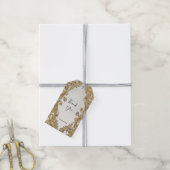 Étiquettes-cadeau Balise cadeau or décoratif (Avec de la ficelle)