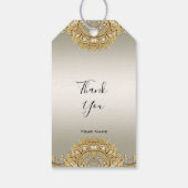 Étiquettes-cadeau Balise Cadeau Ornate Or (Dos)