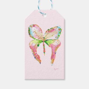 Étiquettes-cadeau Balise cadeau Papillon rose d'avril