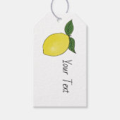 Étiquettes-cadeau Balise cadeau personnalisé Citron Favoriser le boî (Devant)