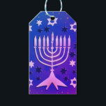 Étiquettes-cadeau Balise Cadeau Personnalisé Happy Chanukah<br><div class="desc">Balise Cadeau Personnalisé Happy Chanukah</div>