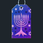 Étiquettes-cadeau Balise Cadeau Personnalisé Happy Chanukah<br><div class="desc">Balise Cadeau Personnalisé Happy Chanukah</div>