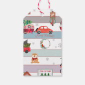 Étiquettes-cadeau Balise cadeau Pins frais coupés (Dos)