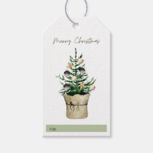 Étiquettes-cadeau Balise Cadeau Plante de l'arbre de Noël