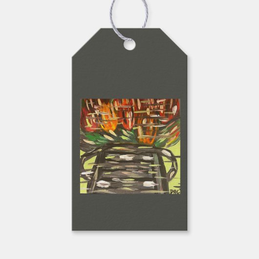 Étiquettes-cadeau Balise cadeau Pop of Color- Black (Devant)