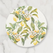 Étiquettes Cadeau Balise cadeau pour mariée au citron (Dos)