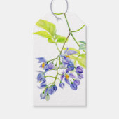 Étiquettes-cadeau Balise cadeau pour solanum de fleurs violettes (Devant)