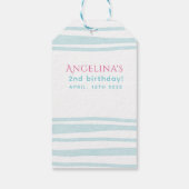 Étiquettes-cadeau Balise cadeau pour une fête d'anniversaire à thème (Dos)