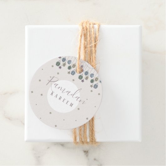 Étiquettes Cadeau Balise cadeau Ramadan kareem (En situation)