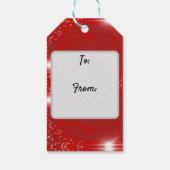 Étiquettes-cadeau Balise cadeau Red Swirls (Dos)