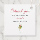 Étiquettes Cadeau Balise cadeau Rose couleur rose (Dos)