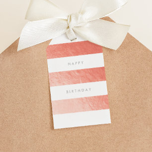 Étiquettes-cadeau Balise cadeau Rose Gold Faux Large bande