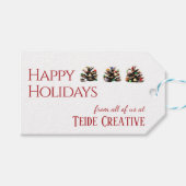 Étiquettes-cadeau Balise cadeau simple et moderne pour Noël d'affair (Devant (Horizontal))