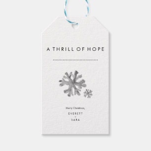 Étiquettes-cadeau Balise Cadeau Simple Thrill of Hope