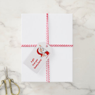 Étiquettes-cadeau Balise cadeau Sneaky Père Noël