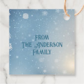 Étiquettes Cadeau Balise cadeau Snowman (Dos)