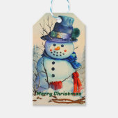 Étiquettes-cadeau Balise cadeau Snowman (Devant)