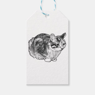 Étiquettes-cadeau Balise cadeau Tabby avec points moelleux