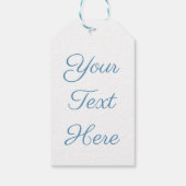 Étiquettes-cadeau Balise cadeau Topio Bleu Bow Chinoiserie (Dos)