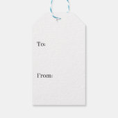 Étiquettes-cadeau Balise cadeau triangulaire bleue (Dos)