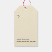 Étiquettes-cadeau Balise cadeau tricot thème mouton (Dos)