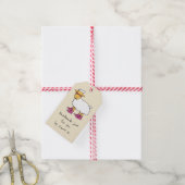 Étiquettes-cadeau Balise cadeau tricot thème mouton (Avec de la ficelle)