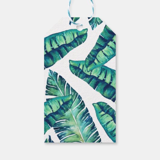 Étiquettes-cadeau Balise cadeau Tropical Glam (Dos)