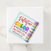 Étiquettes Cadeau Balise cadeau Valentine Crayon (En situation)