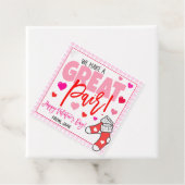 Étiquettes Cadeau Balise cadeau Valentine Sock (En situation)