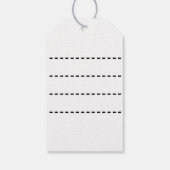 Étiquettes-cadeau Balise Cadeau vert naturel (Dos)