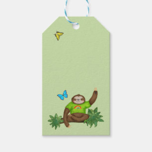 Étiquettes-cadeau Balise cadeau verte Stanley Sloth