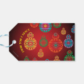 Étiquettes-cadeau Balise Cadeaux de Noël (Dos Horizontal)