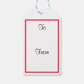 Étiquettes-cadeau Balise cadeaux de Noël Retro Bells (Dos)