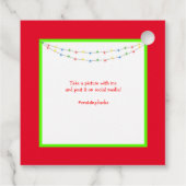 Étiquettes Cadeau Balise Canard de vacances (Dos)