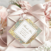 Étiquettes Cadeau Balise Chic Iridescente Holographique Parties scin