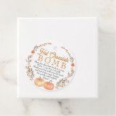 Étiquettes Cadeau Balise Chocolat Chaud Automne (En situation)