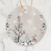 Étiquettes Cadeau Balise chocolat chaud. Bombe de cacao chaud d'hive (Dos)