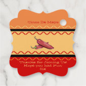 Étiquettes Cadeau Balise Cinco De Mayo Favoriser (Dos)